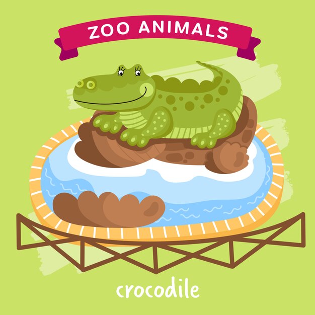  Zoo Animal, Crocodile