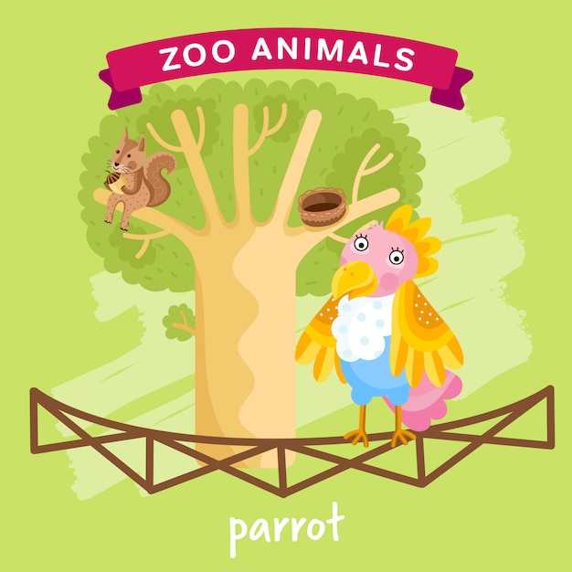  Zoo Animal, Parrot