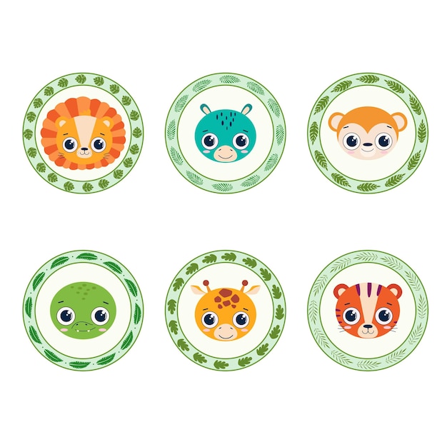 Vector zoo stickers1