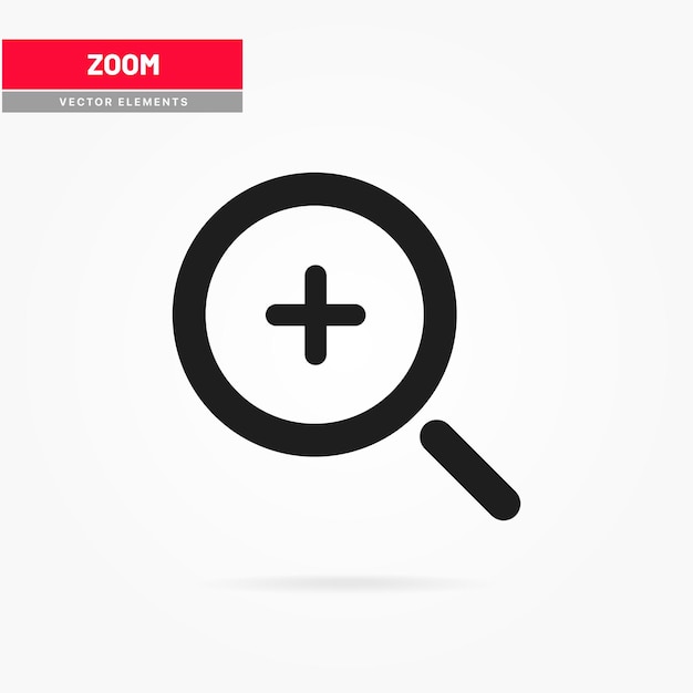 Zoom in and zoom out icons Magnifier glass icon symbol Magnifying glass icon Search icon