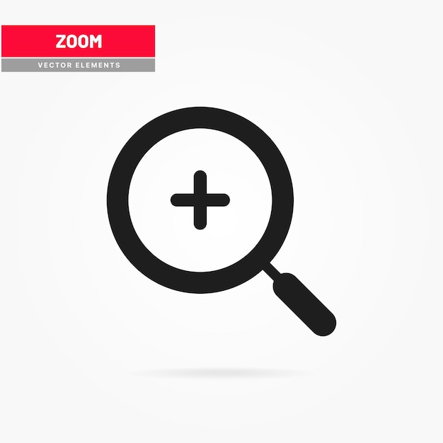 Zoom in and zoom out icons Magnifier glass icon symbol Magnifying glass icon Search icon